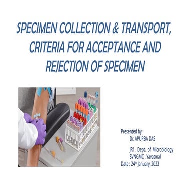 samplecollection and transport of sample | PPTX