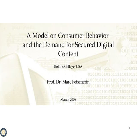 Sample Demand Model#1
