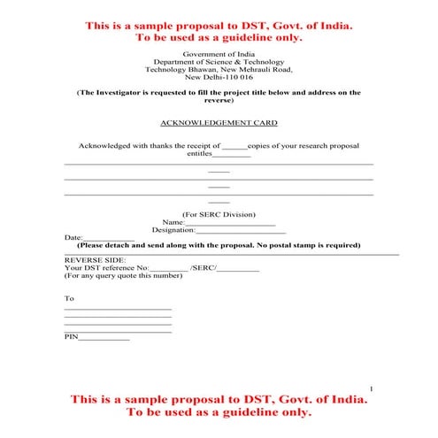 Sample document for  submitting Proposals to  Department o Science and Technology.pdf