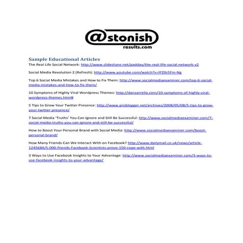 Educational Articles | PDF