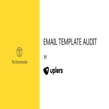 Sample email template audit report