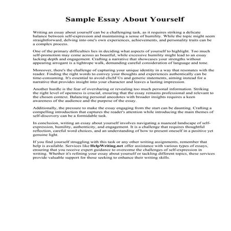 Sample Essay About Yourself.pdf