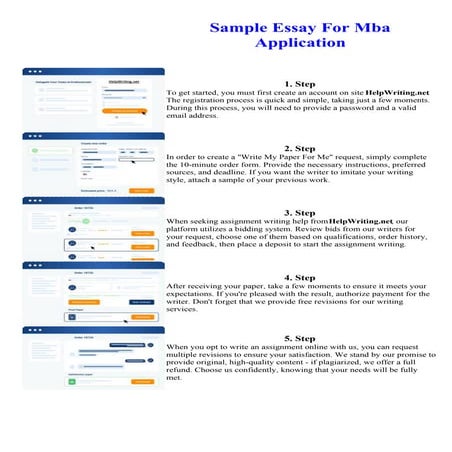 Sample Essay For Mba Application