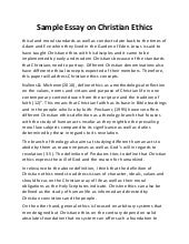 Christian essays