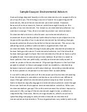 Essay Arguments for Environmental Conservation - Words | Bartleby