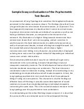 Dissertation evaluation of the results