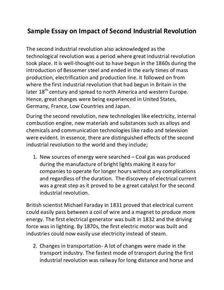 it revolution essay