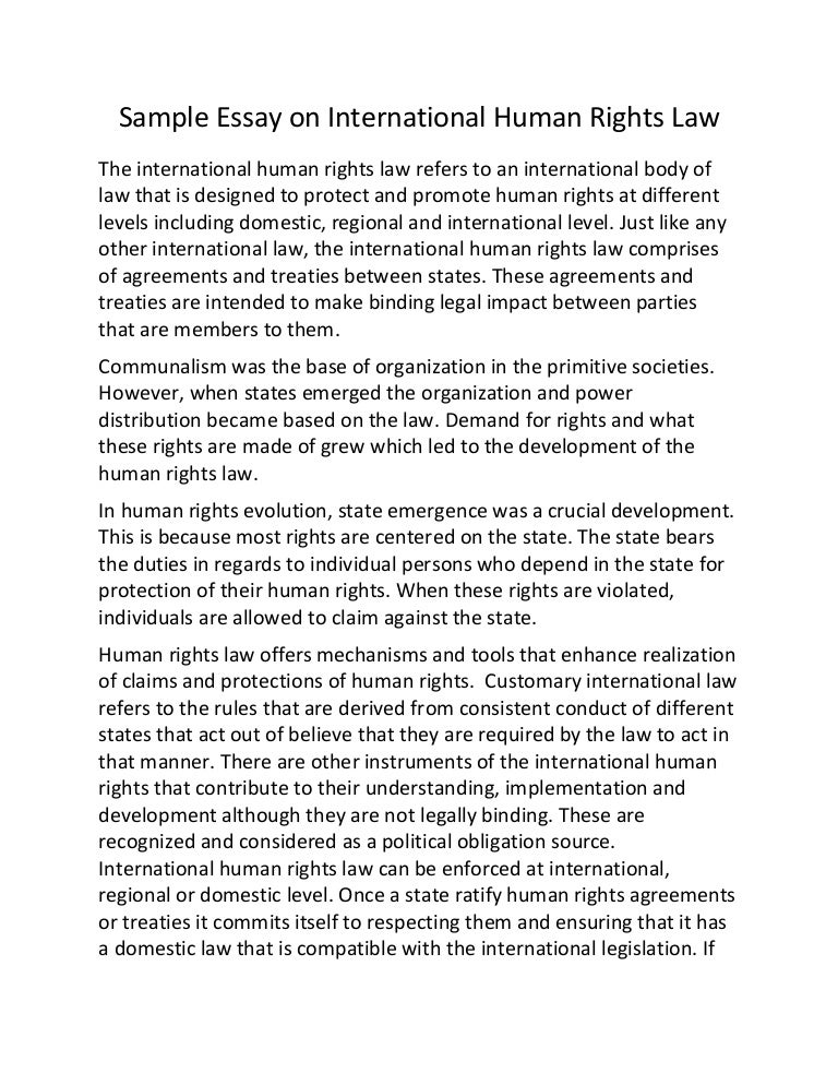 essay on individual rights