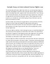 Masters thesis paper on human rights
