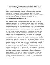 Holiday essay sample