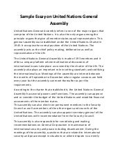 Essay on united nations