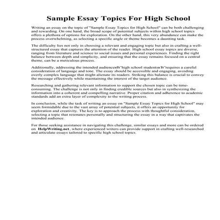 Adolescence Essay | PDF
