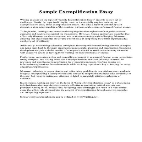 Sample Exemplification Essay.pdf