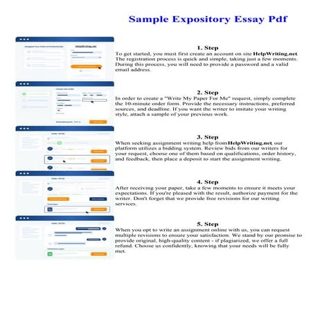 Sample Expository Essay Pdf. Online assignment writing service.