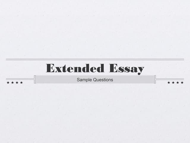 Example Of Essay With Thesis Statement English Essay Story also Essay About Healthy Food Sample Extended Essay Questions Essays For Kids In English
