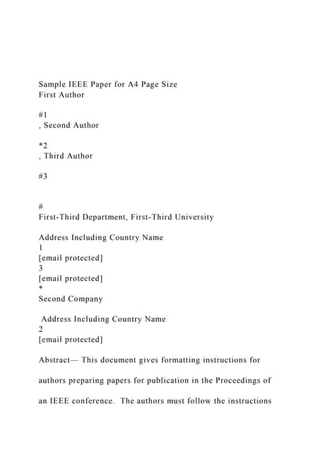 Sample IEEE Paper For A4 Page Size First Author 1 Sec docx sample-ieee-paper-for-a4-page-size-first-author-1-sec-docx