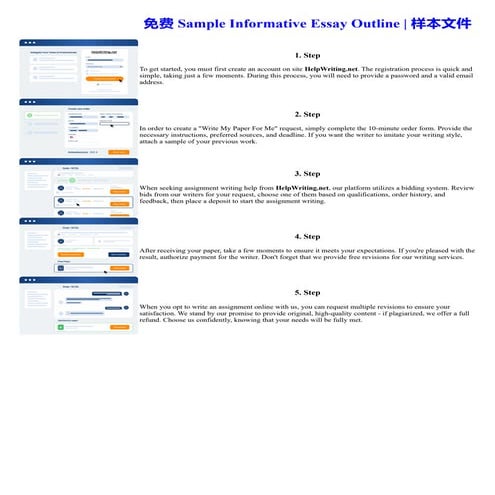 Sample Informative Essay Outline