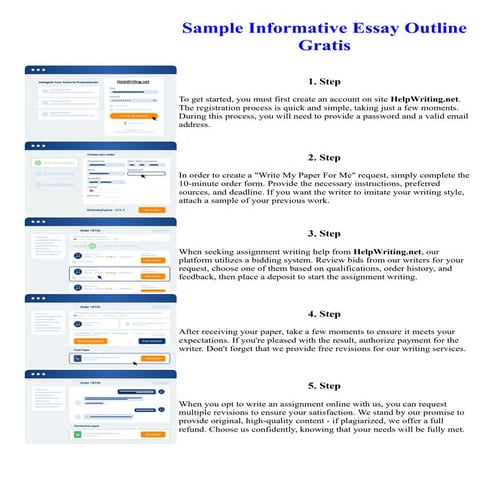 Sample Informative Essay Outline Gratis