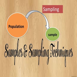 Samplels & Sampling Techniques