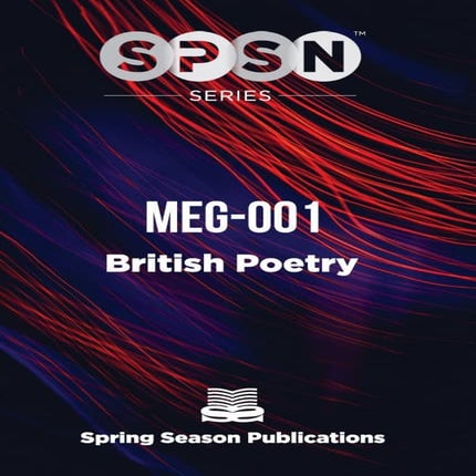 MEG 001 British Poetry