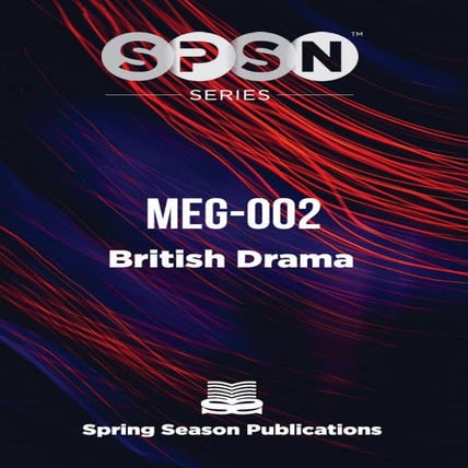 MEG002 British Drama