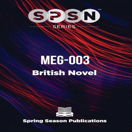 MEG003  British Novel