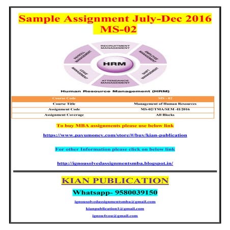 MS-02 JULY DECEMBER 2016 SOLVED ASSIGNMENT