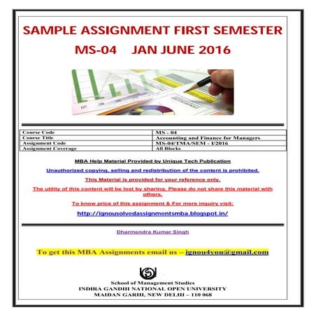 MS-04 Jan June 2016 IGNOU MBA 