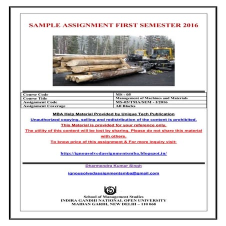 MS-05 JAN JUNE 2016 SOLVED IGNOU ASSIGNMENT