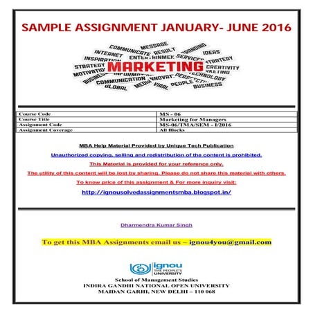 MS-06 JAN JUNE 2016 SOLVED ASSIGNMENT