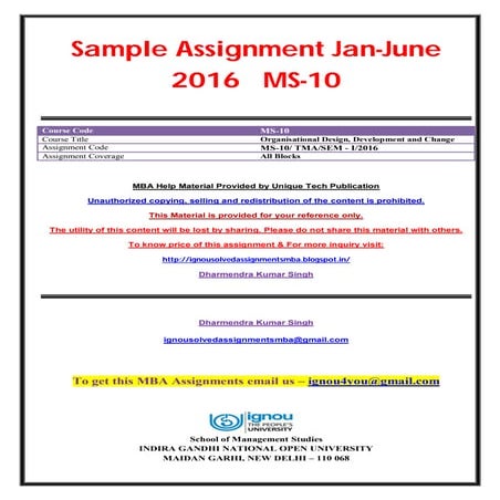 MS-10 JAN JUNE 2016 SOLVED ASSIGNMENT