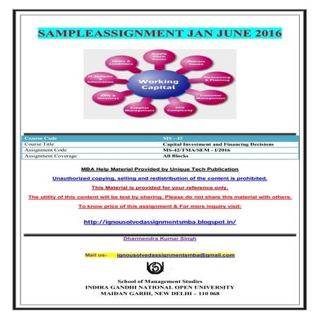 MS-42 JAN JUNE 2016 SOLVED ASSIGNMENT