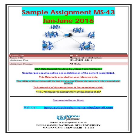 MS-43 JAN JUNE 2016 SOLVED ASSIGNMENT
