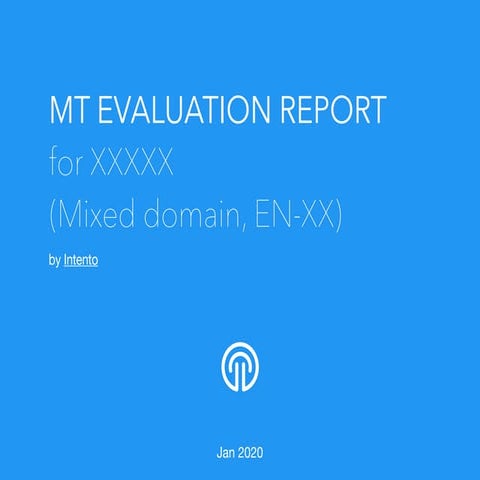 Sample MT Evaluation Report