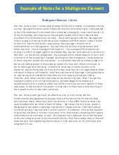 Sample Notes for a Multigenre Element