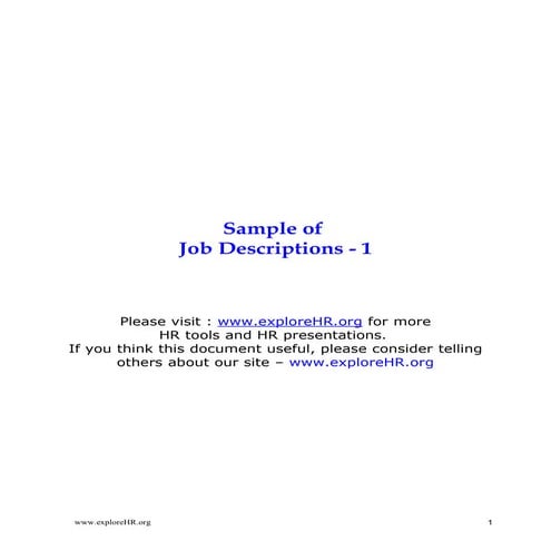 Sample of job descriptions   a (2)