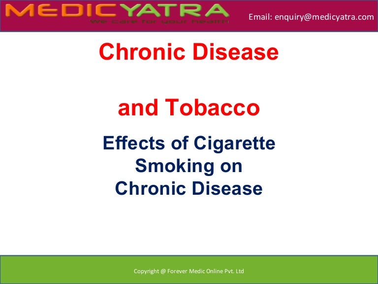 Chronic Disease v and Tobacco