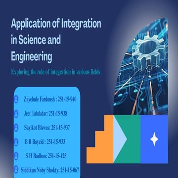 Sample of Presentation - Application of Integration  in Science and Engineeri...