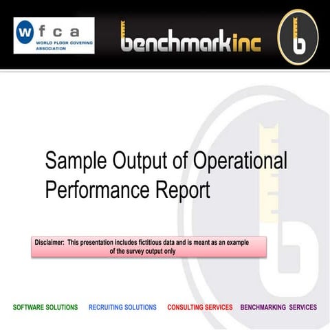 Sample operational performance report output | PPTX