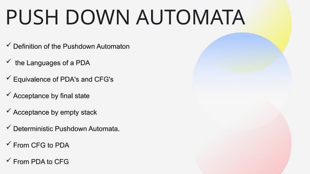 Push Down Automata (PDA) | TOC (Theory of Computation) | NPDA | DPDA ...