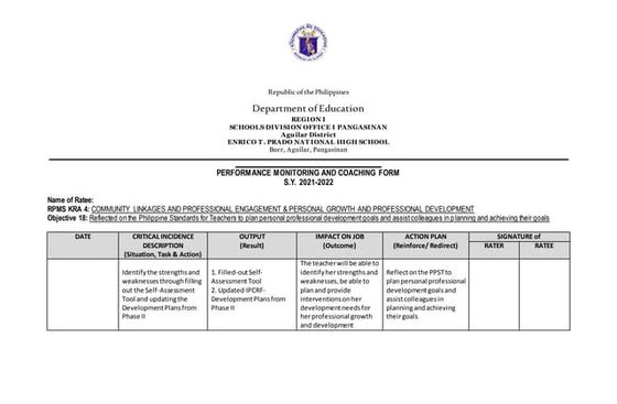 2c 2 i-r approach with sample activities-asiong | DOC