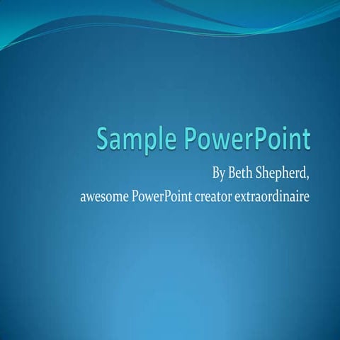 Sample Power Point