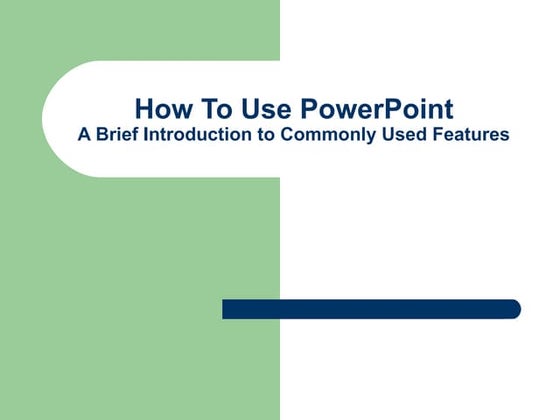 Presentation on using power point efficiently | PPT