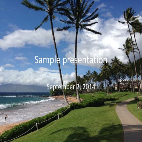 Sample presentation lm1 | PPTX