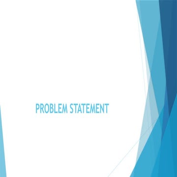 SAMPLE PROBLEM STATEMENT in Quantitative and Qualittaive Research | PPTX