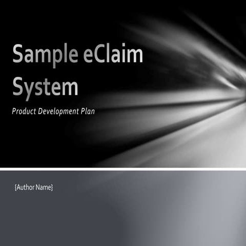 Product Development Plan