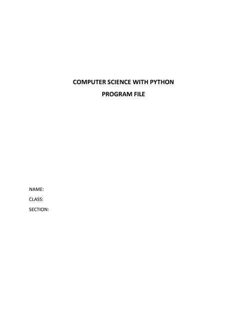 CBSE Python String Assignment | PDF
