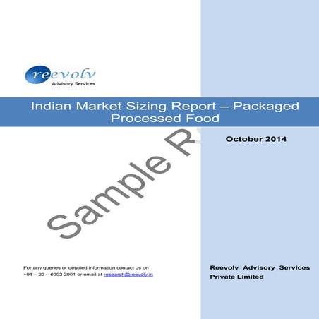 Sample report   final market size - packaged processed food