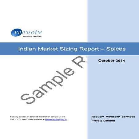 Sample report   final market size - spices