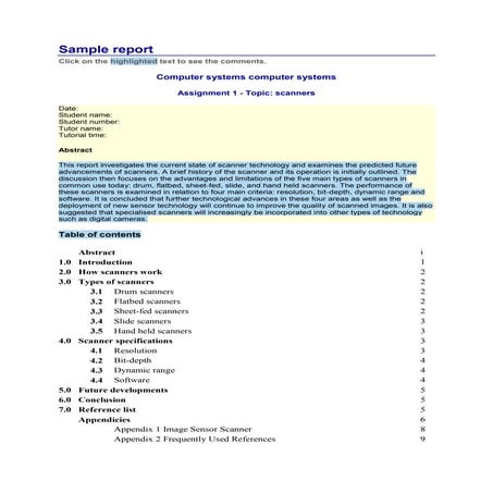 Sample report monash university